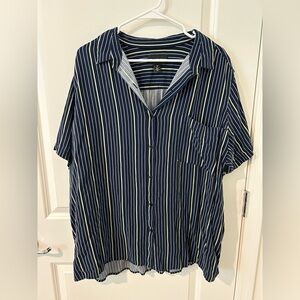 Blue Striped Button Down